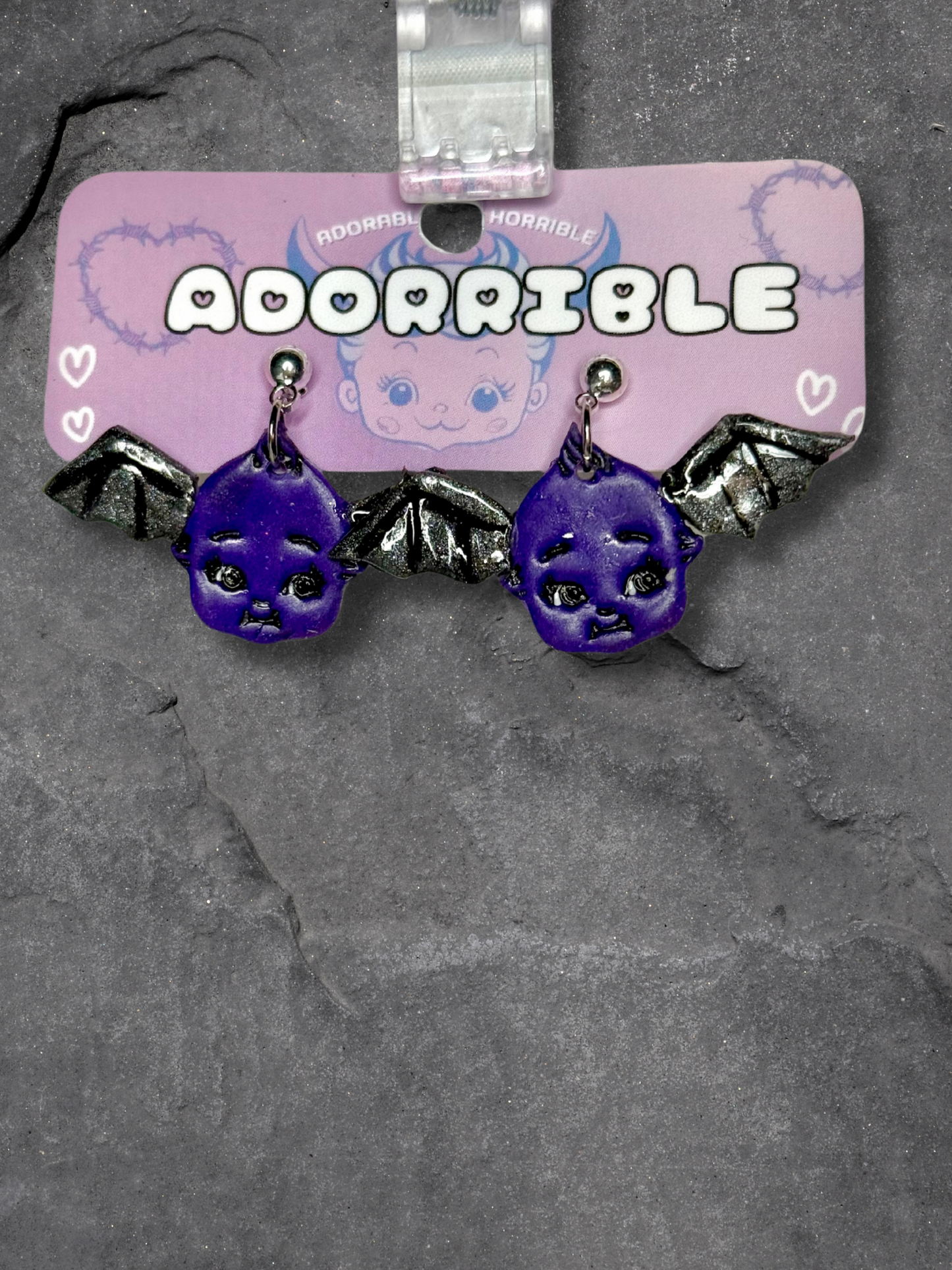 Mini Kewpie Monster Earrings