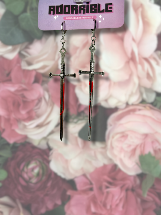 Bloody Sword Earrings