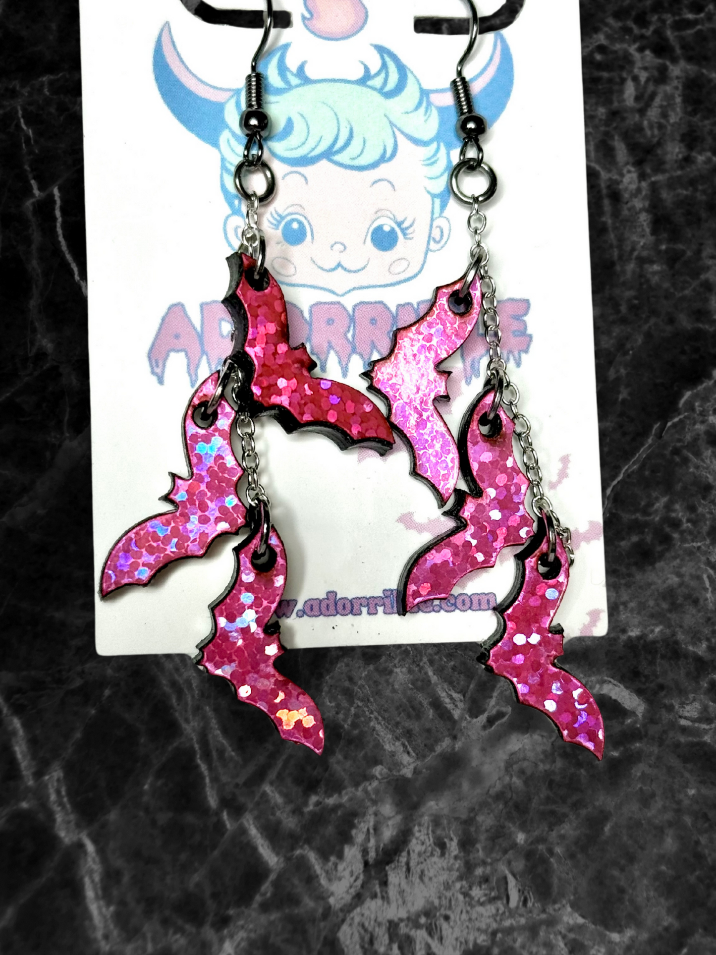 It’s Freaking Bats Hanging Earrings