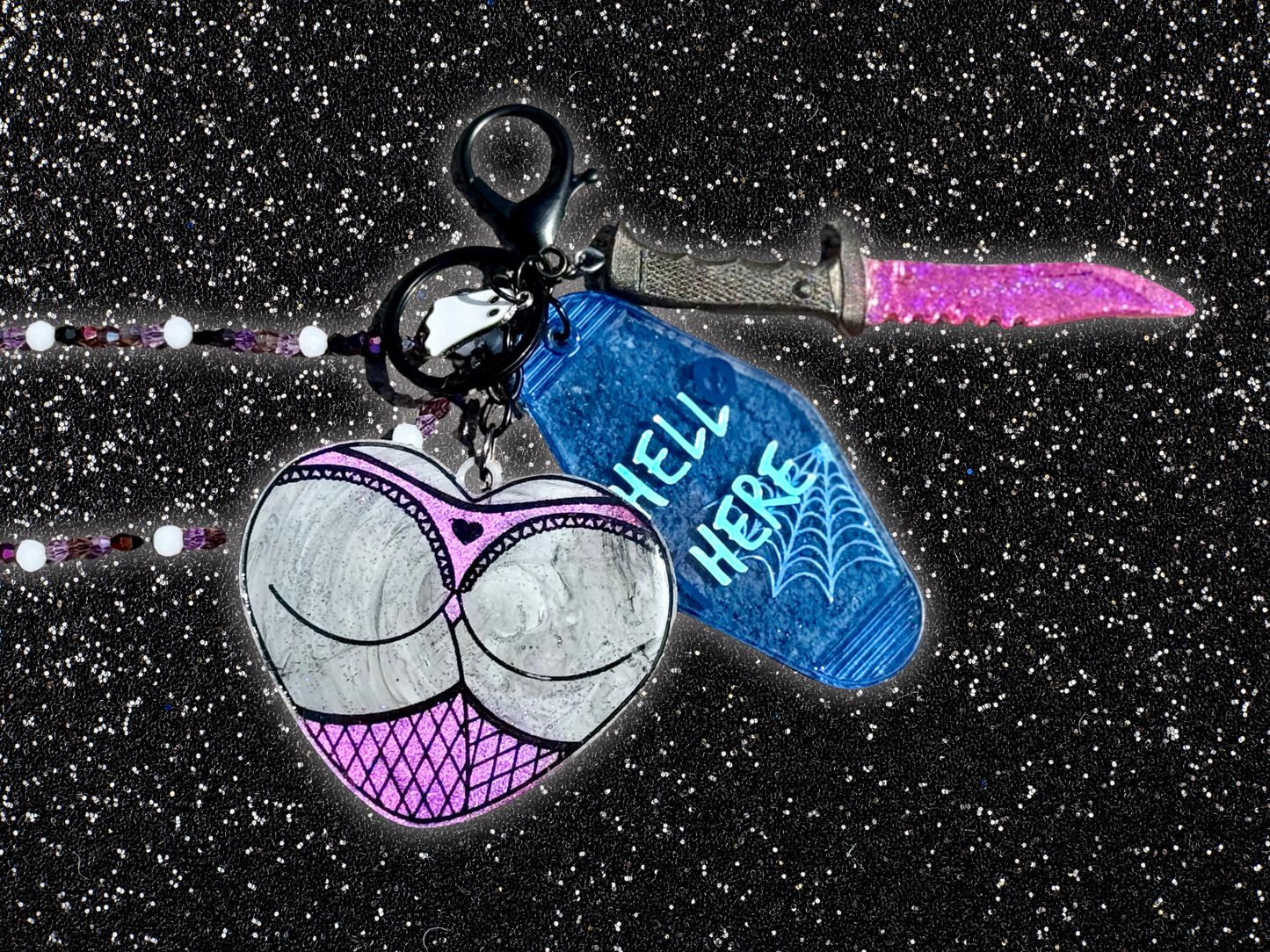Heart Booty Keychains