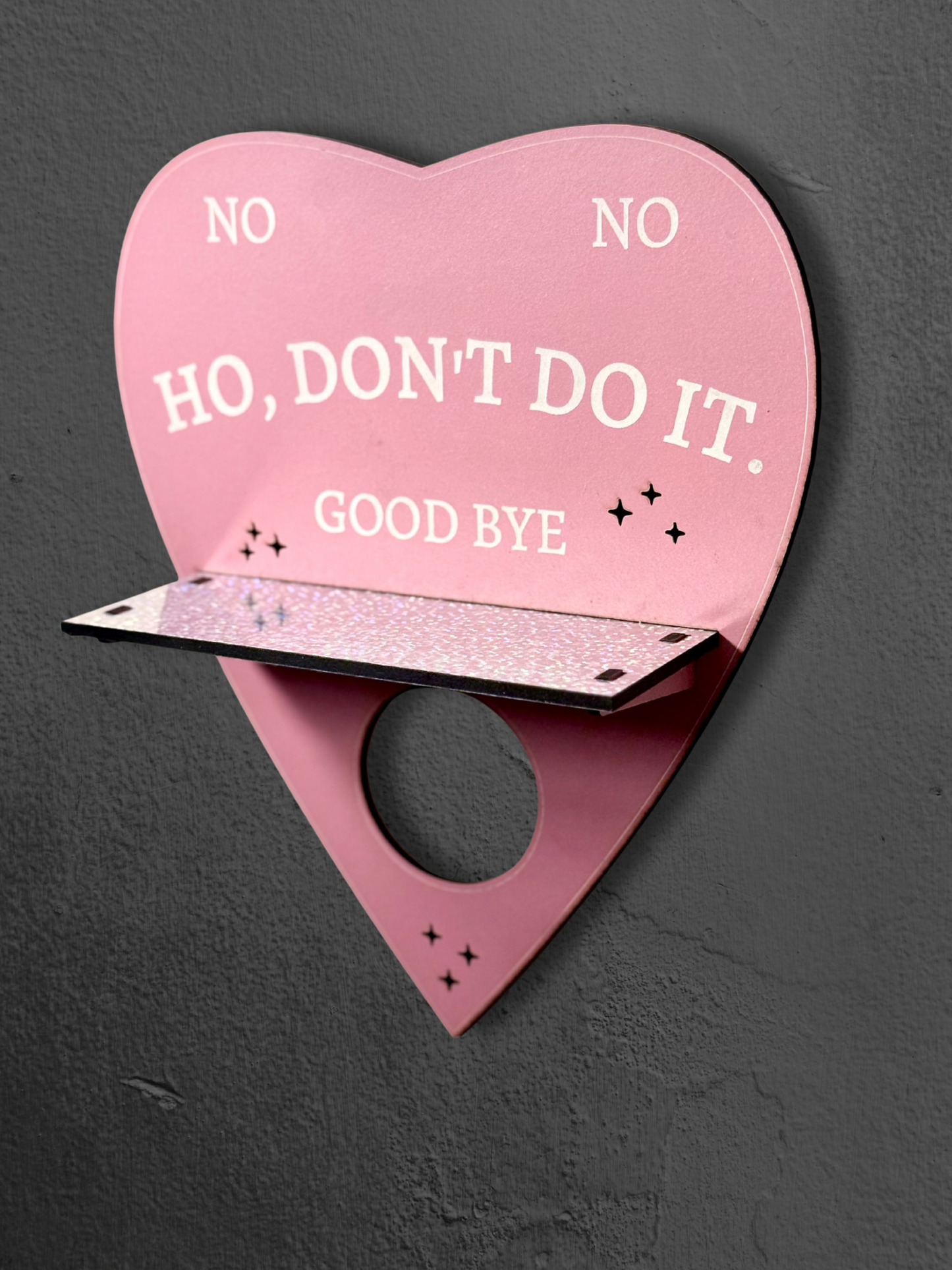 Pink Ouija Planchette Shelf