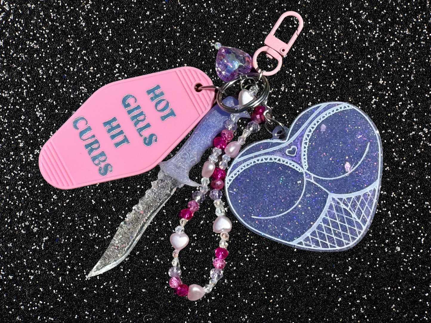 Heart Booty Keychains