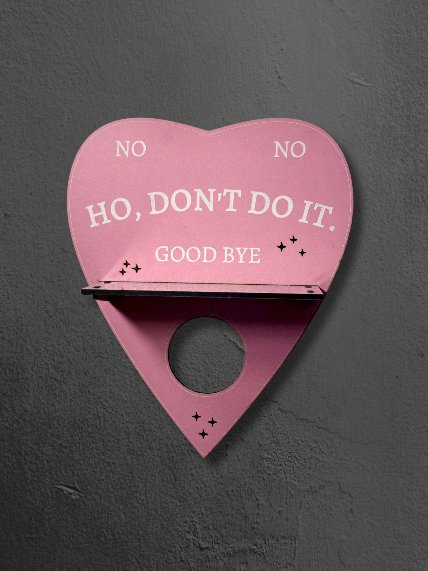 Pink Ouija Planchette Shelf