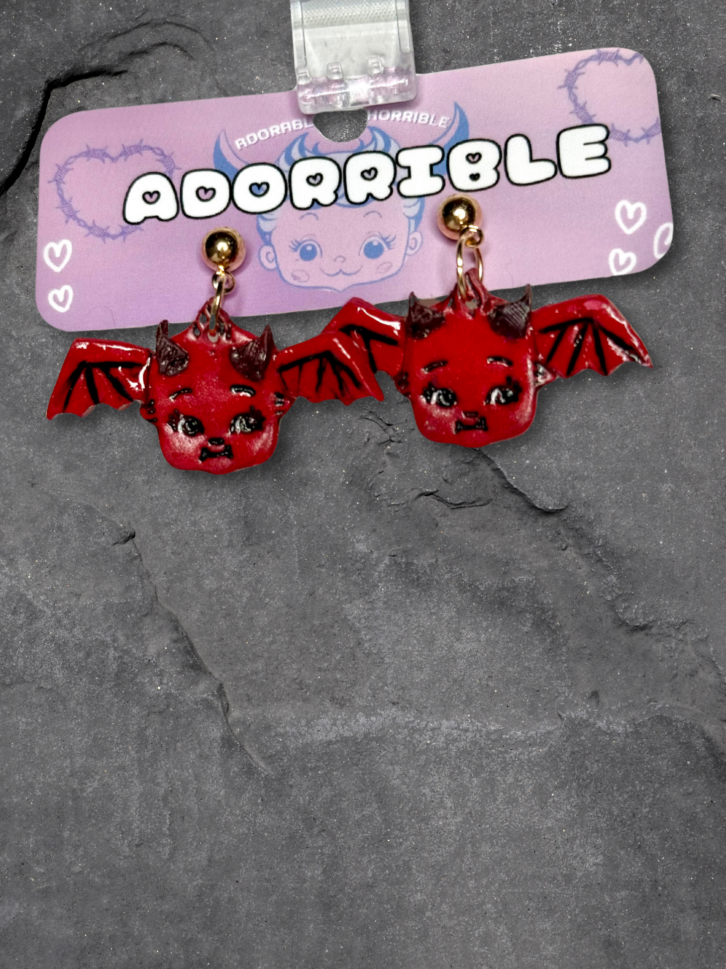 Mini Kewpie Monster Earrings