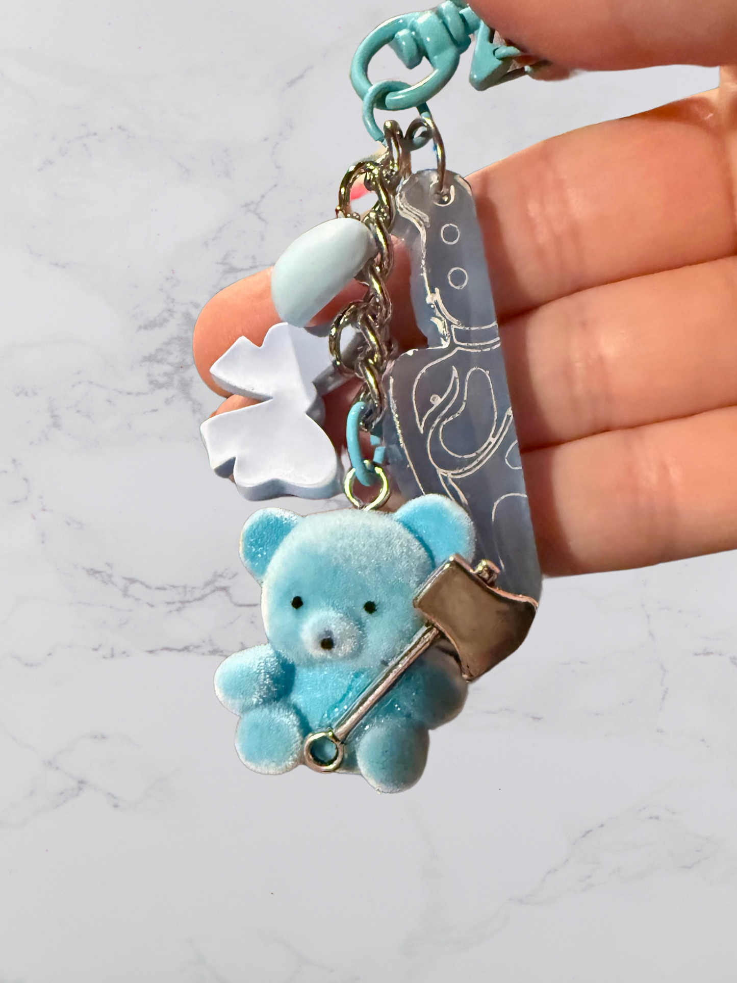 Murder Bears Kawaii Teddy Bears with Weapons Keychains