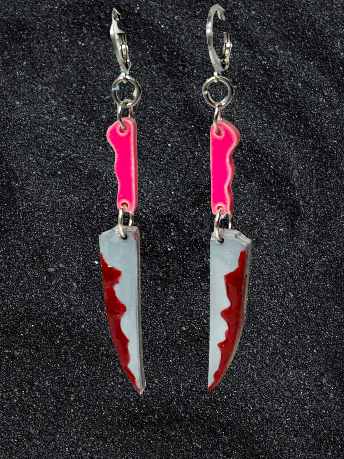 Dangle Daggers Acrylic Knife Earrings