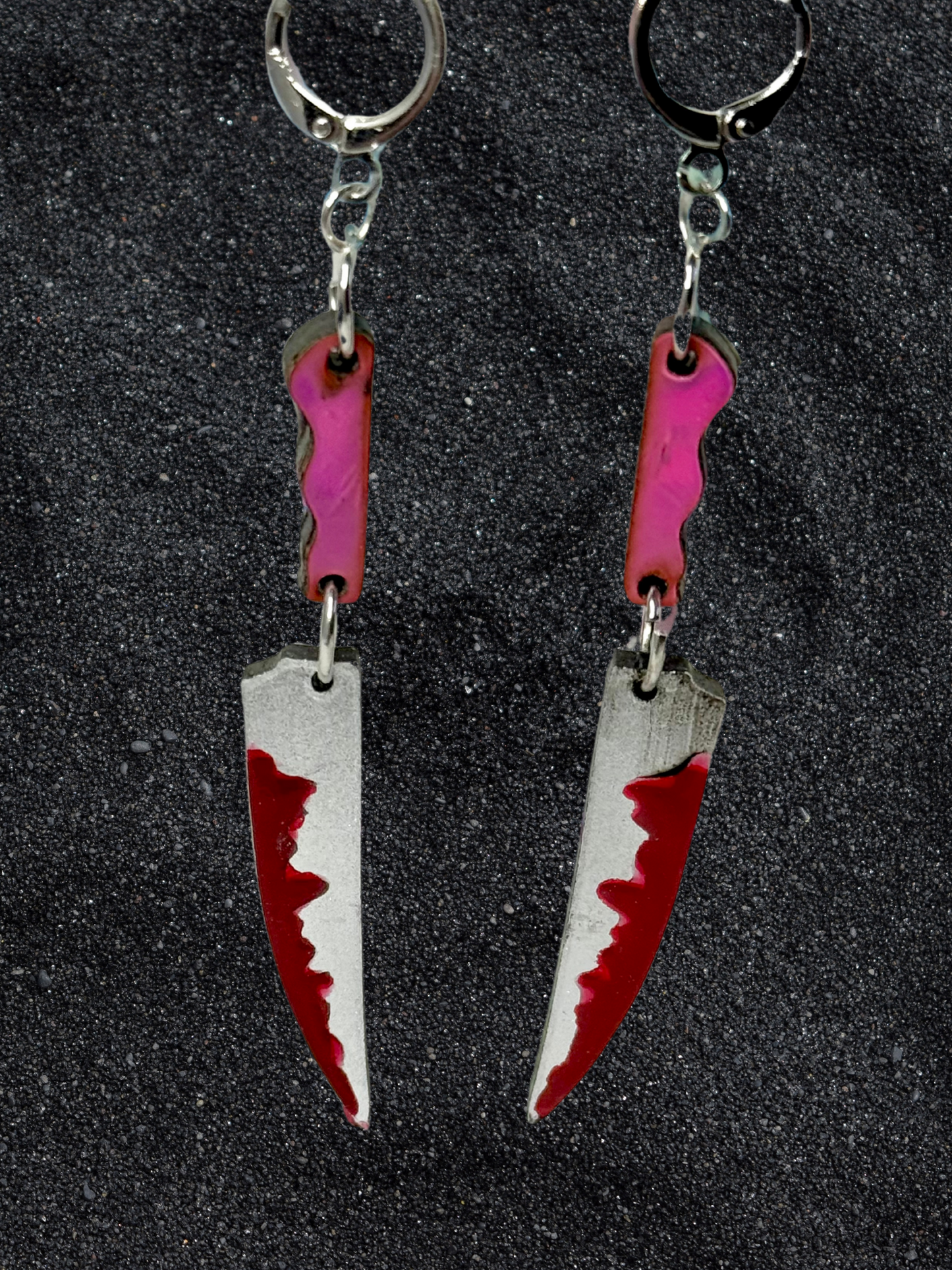 Dangle Daggers Acrylic Knife Earrings