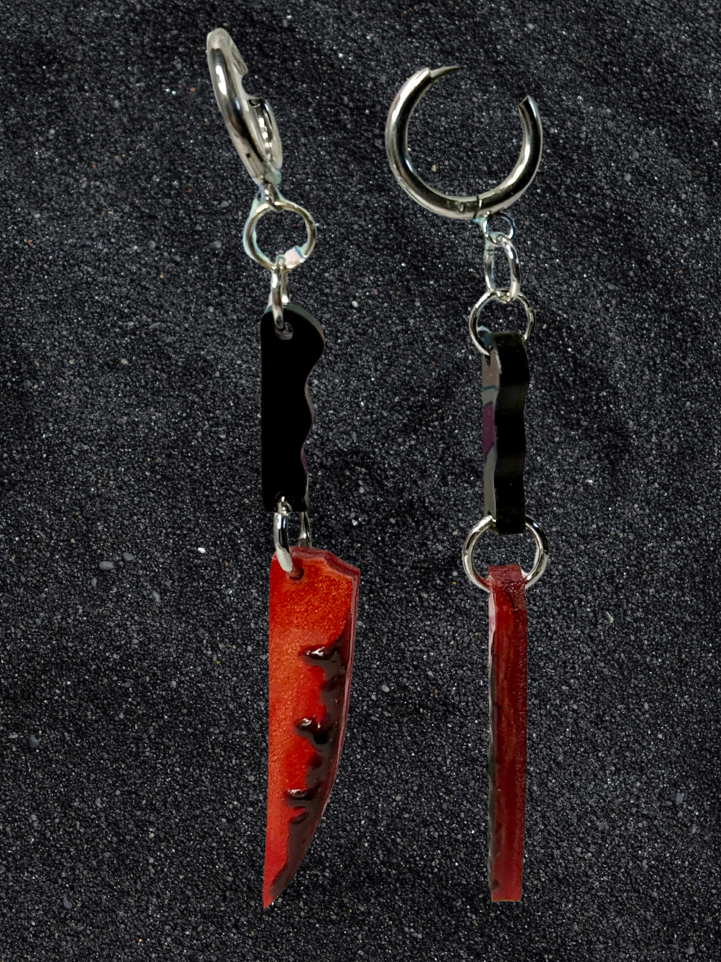 Dangle Daggers Acrylic Knife Earrings