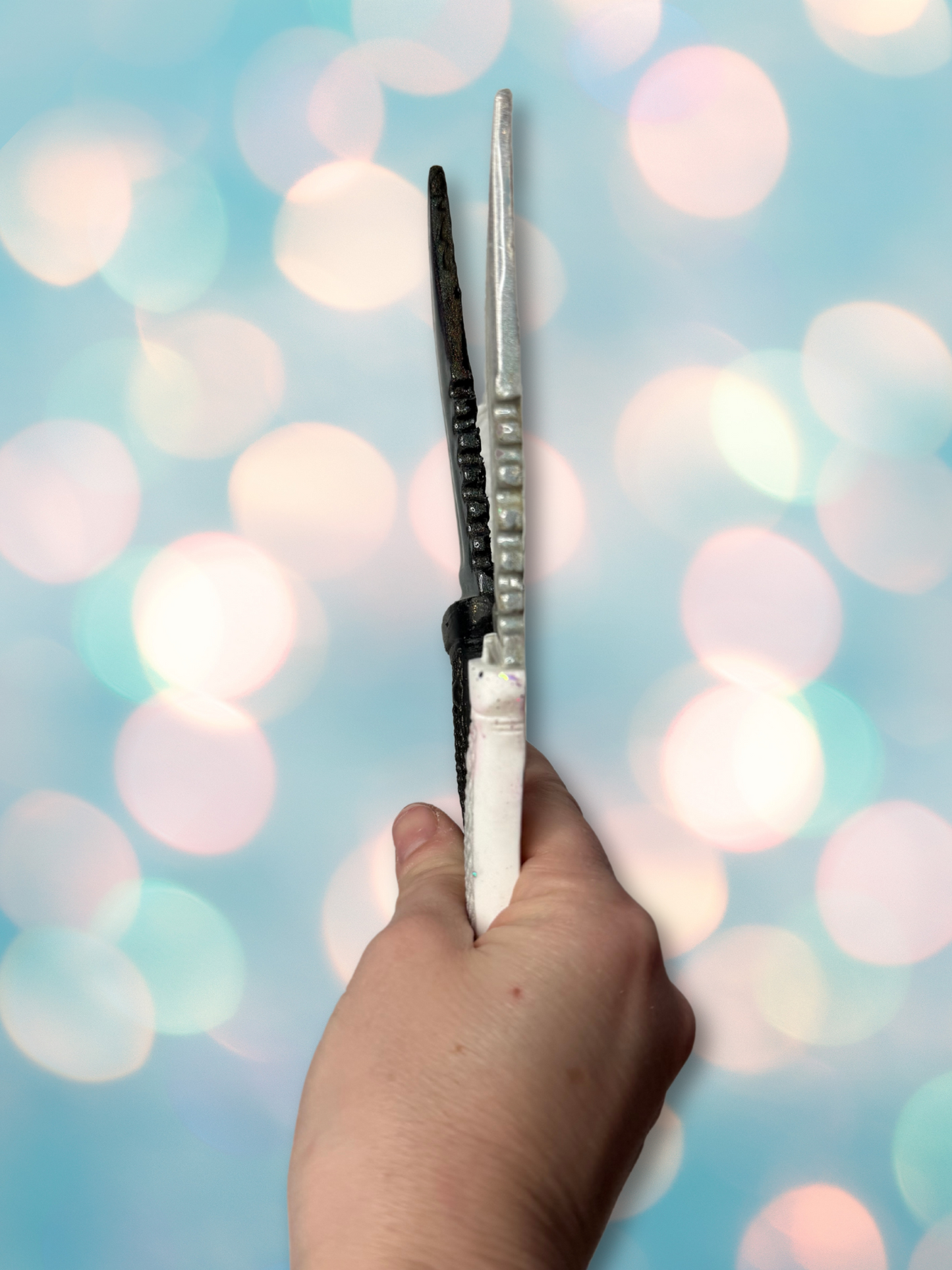 Holographic Glitter Decorative Resin Dagger