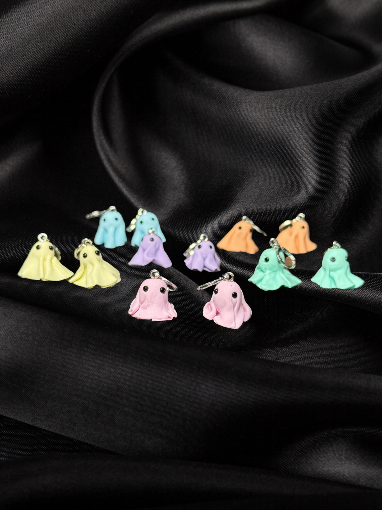 Pastel Ghost Clay Earrings