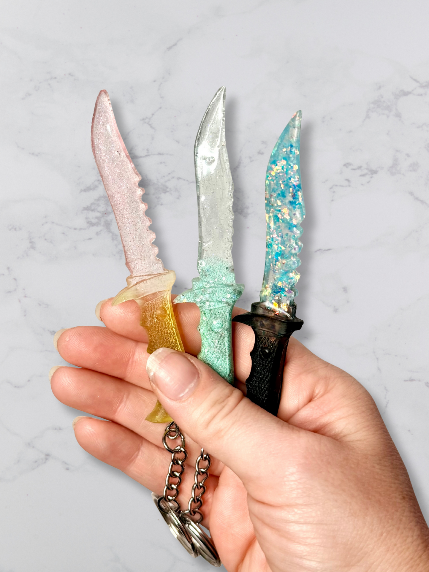 Mini Dagger Keychains