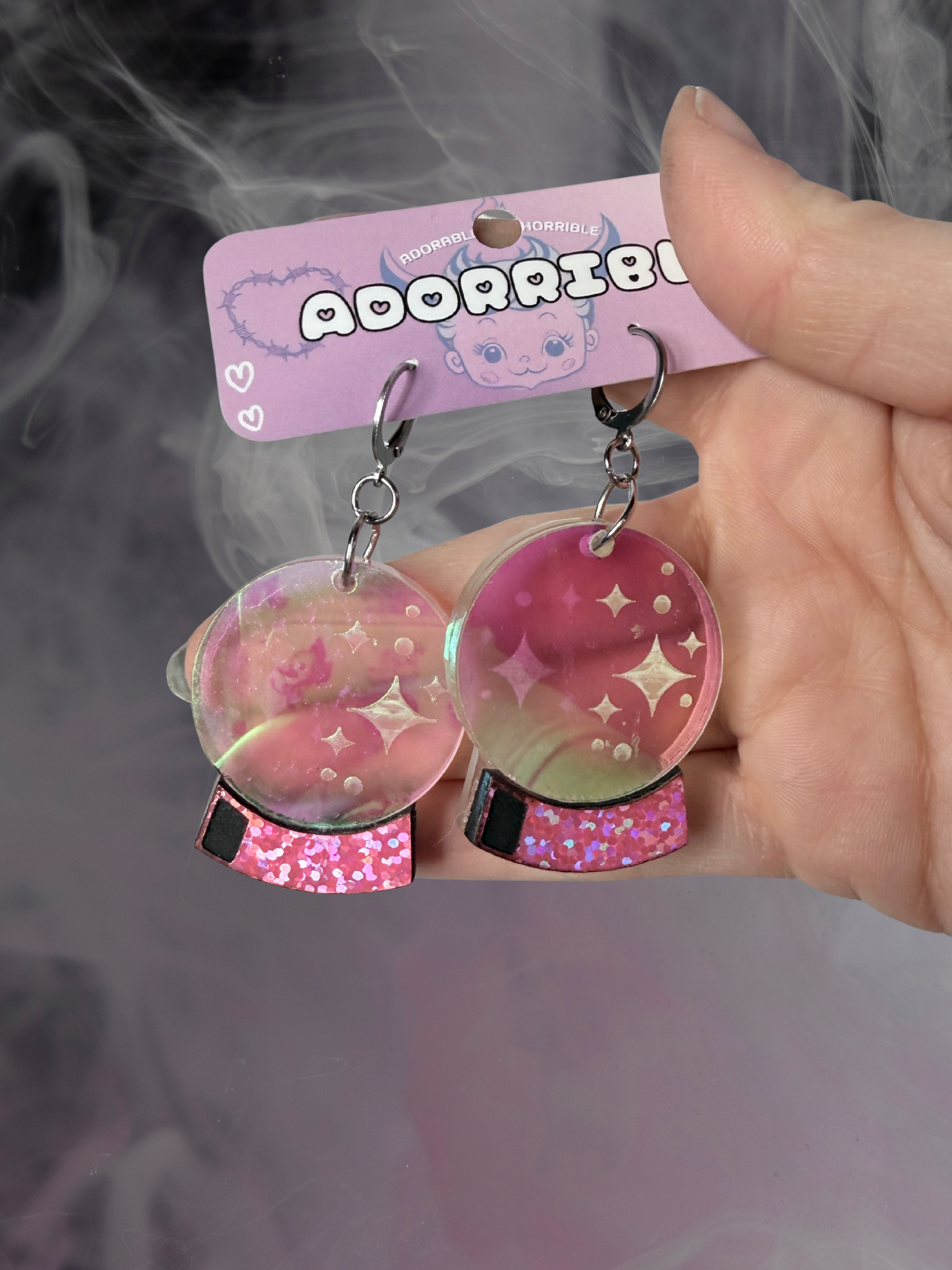 Crystal Ball Earrings