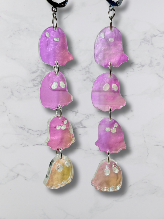 Ghosties Long Dangle Earrings