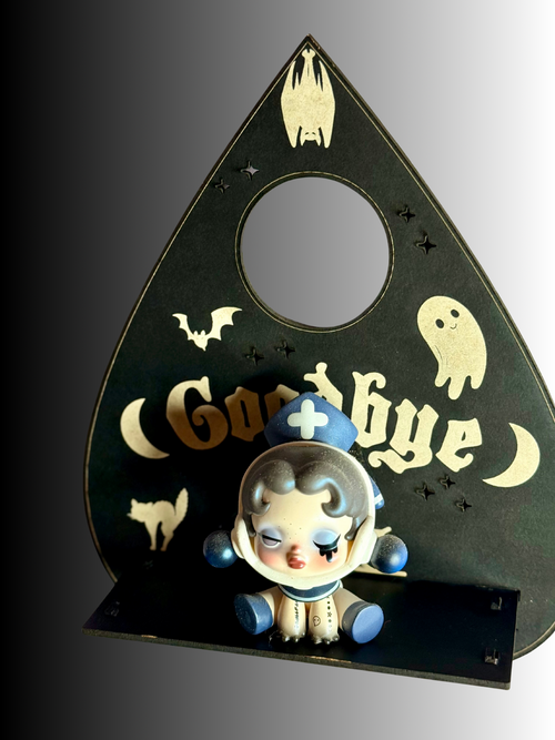 Black Ouija Goodbye Planchette Shelf