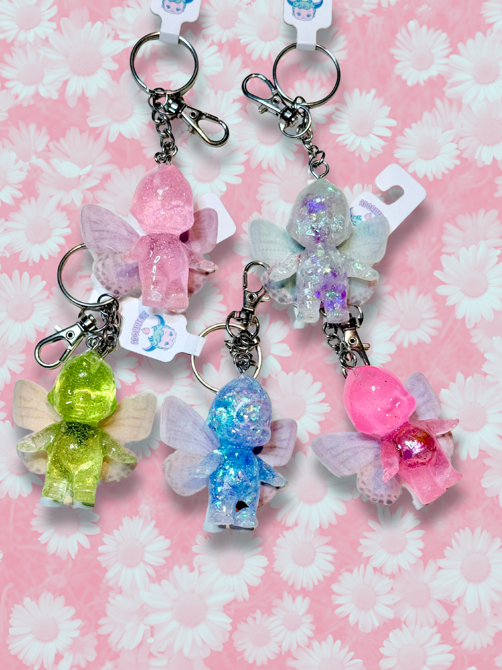 Butterfly Kewpie Keychains