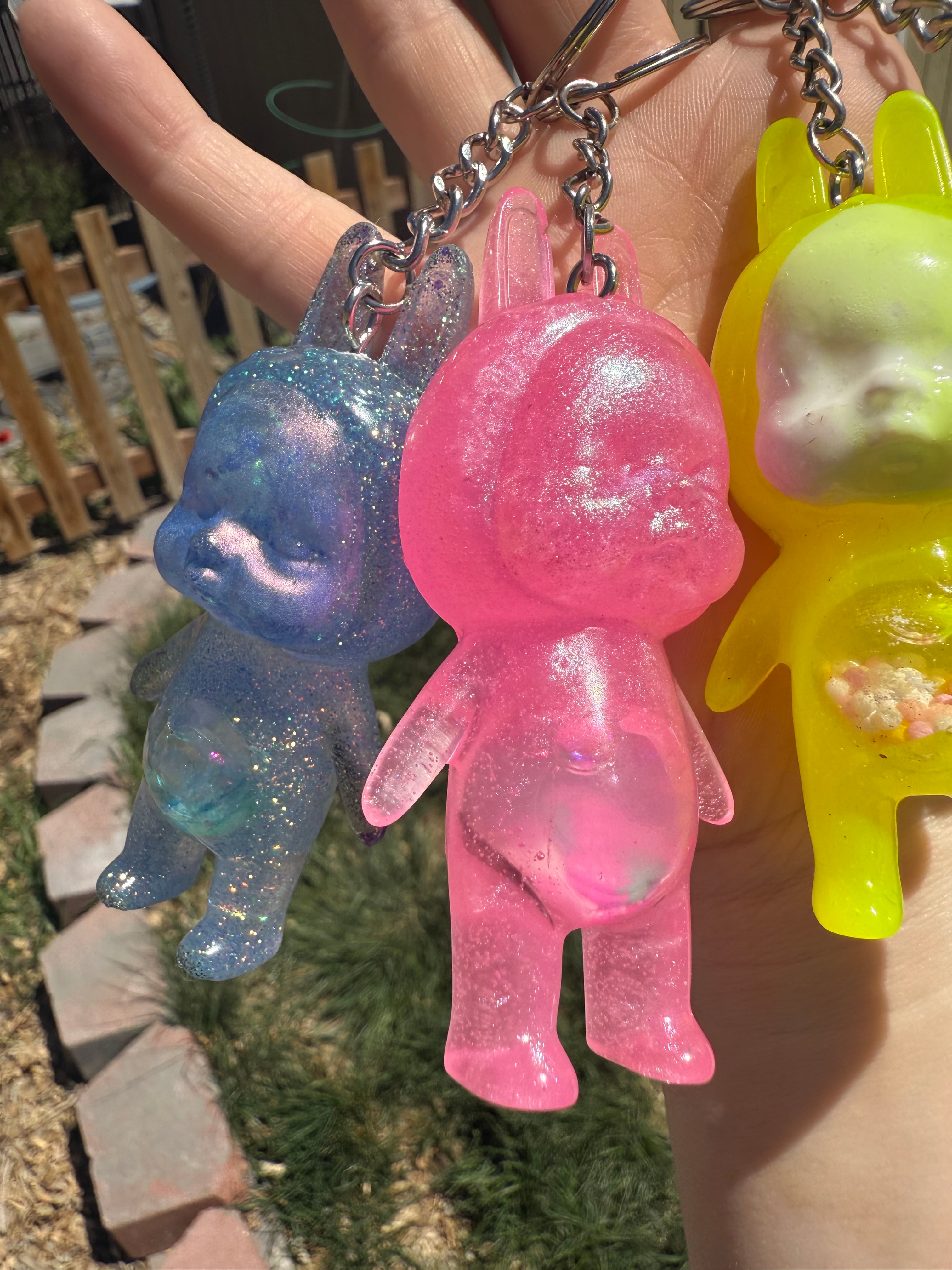 Not Labubus Creepy Cuties Baby Shaker Keychains - Adorrible