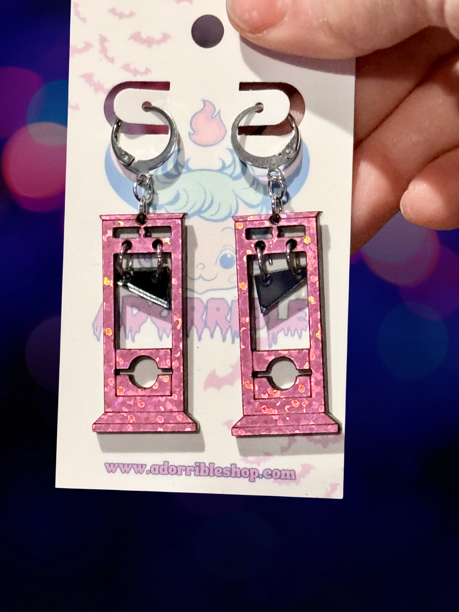 Mini Guillotine Earrings - Adorrible