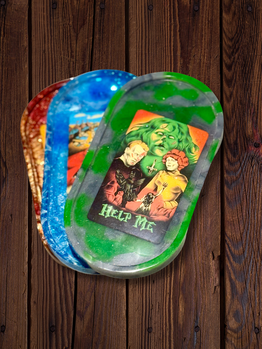 Horror Movie Tarot Card Trays
