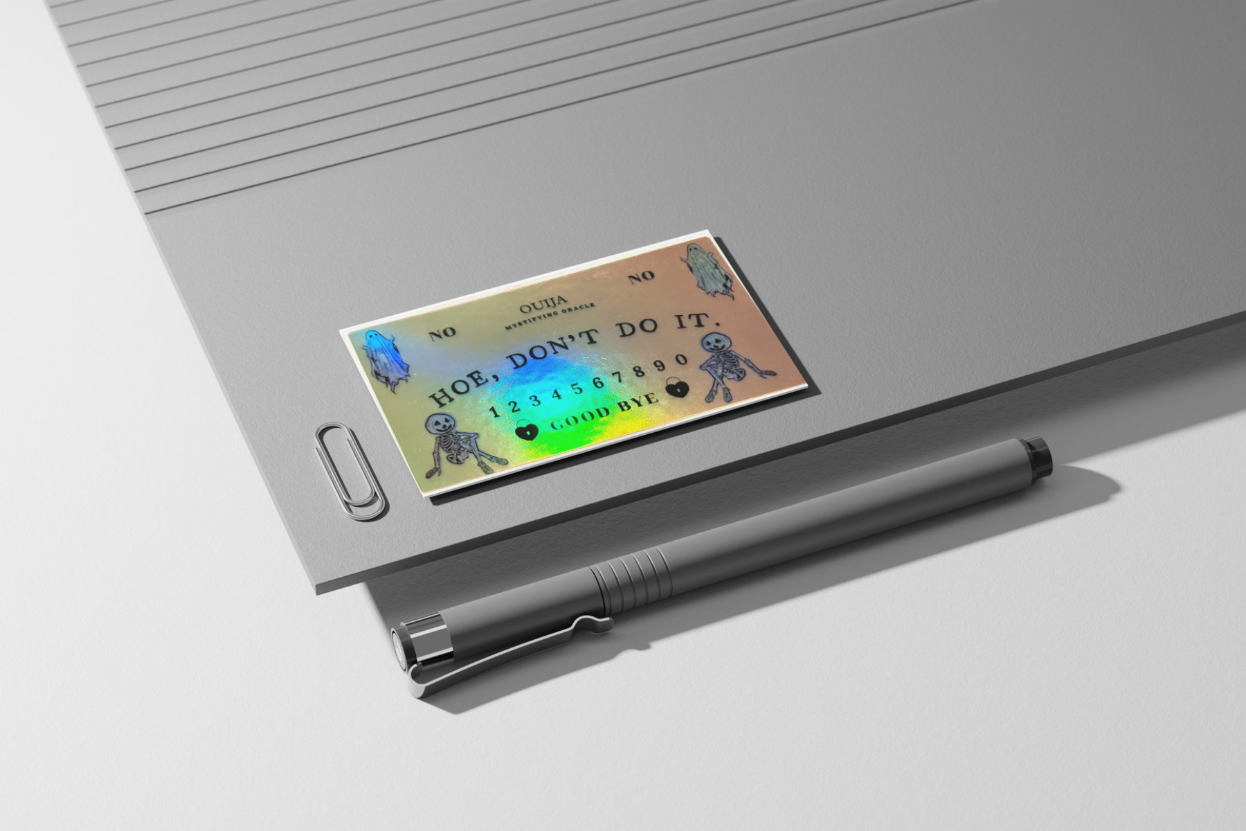 Hoe Don’t Do It Ouija Board Sticker