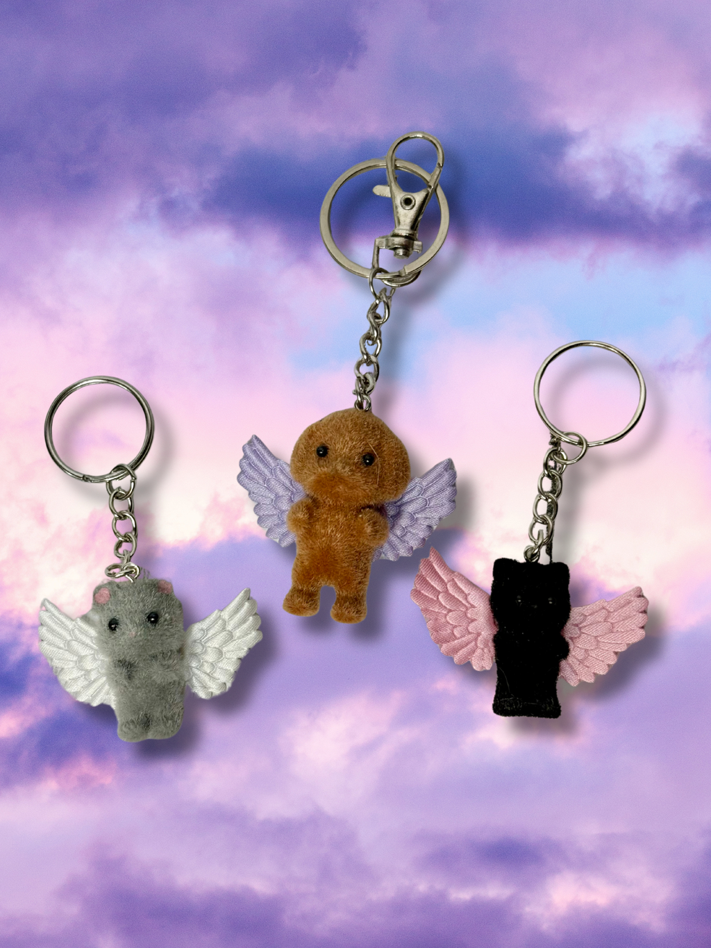 Cupid Cuties Animals with Wings Keychains - Adorrible