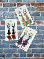 Rose Dagger Traditional Tattoo Inspired Polymer Clay Earrings - Adorrible