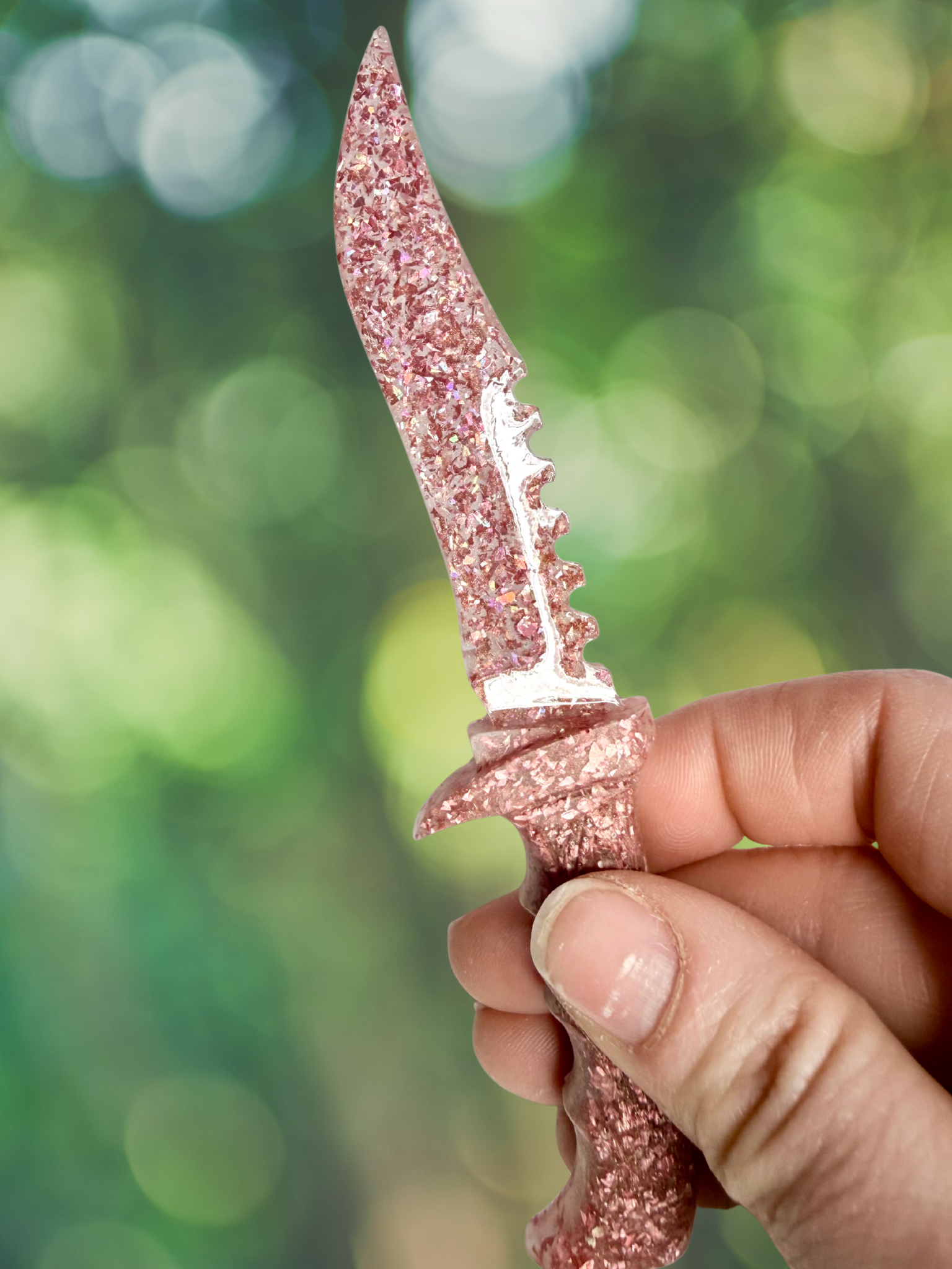 Iridescent Flake Decorative Fake Daggers - Adorrible