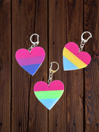 LGBTQ Pride Flag Inspired Bag Charm Keychains