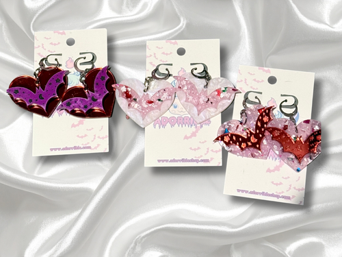 Batty Heart Earrings - Adorrible