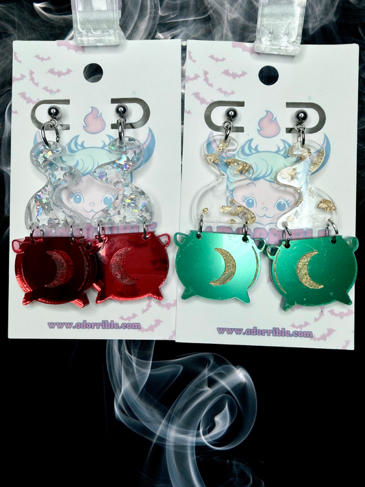 Witch’s Cauldron Earrings