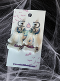 Bone Triangle Earrings