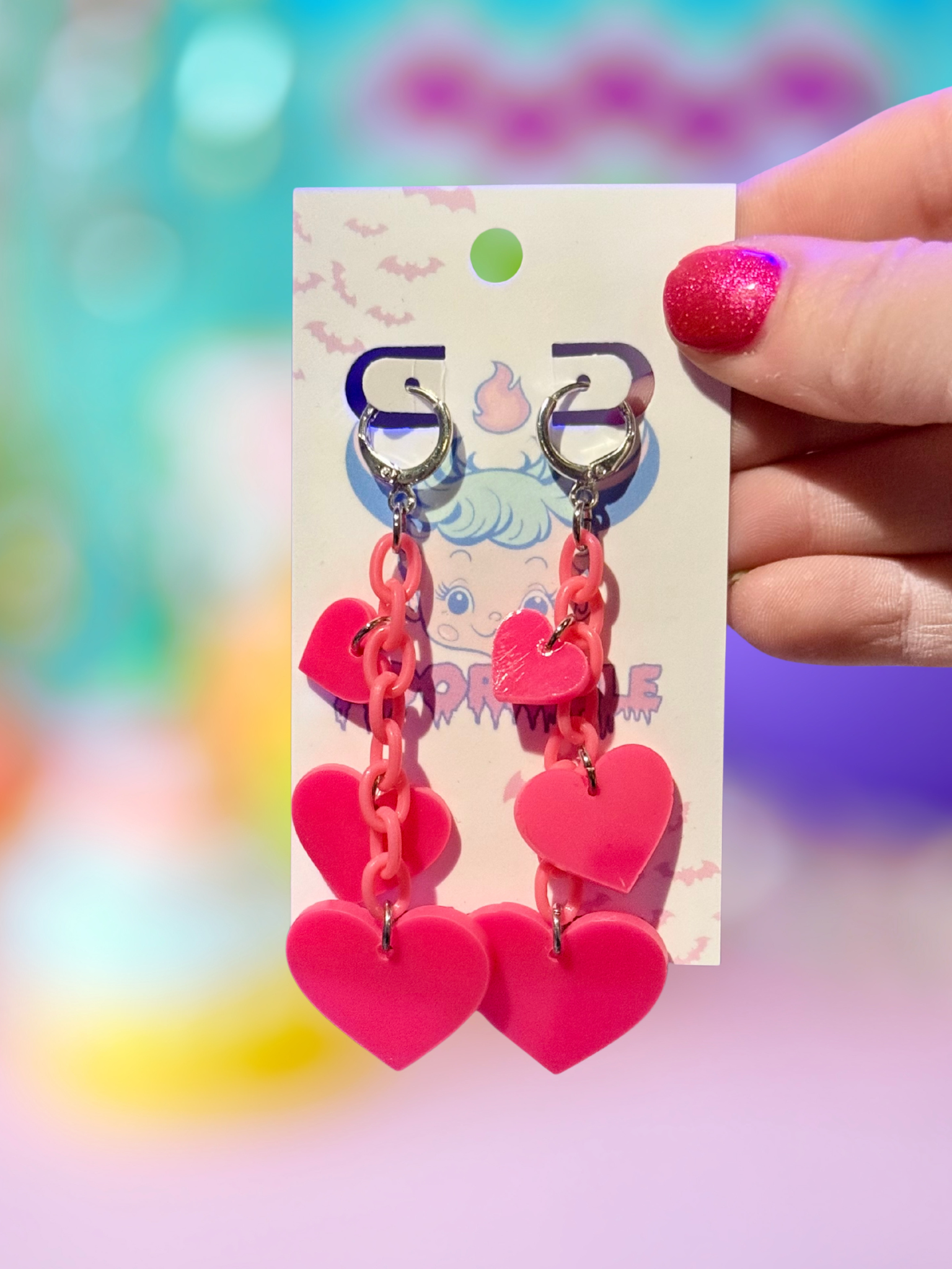 Heart Dangle Earrings