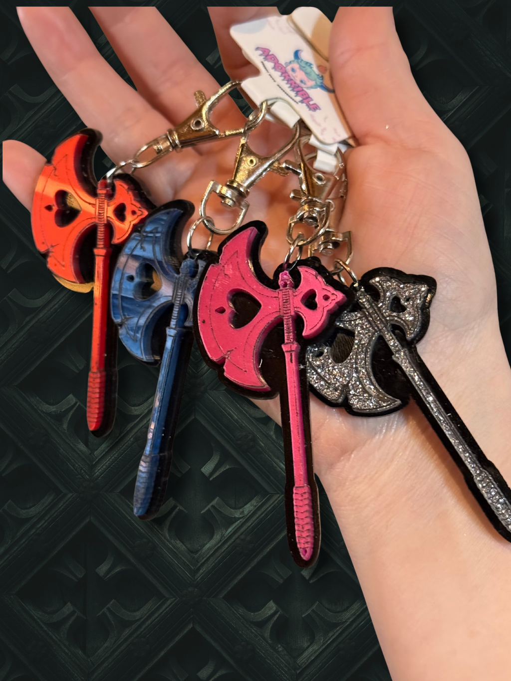 Medieval Battle Axe Keychains - Adorrible