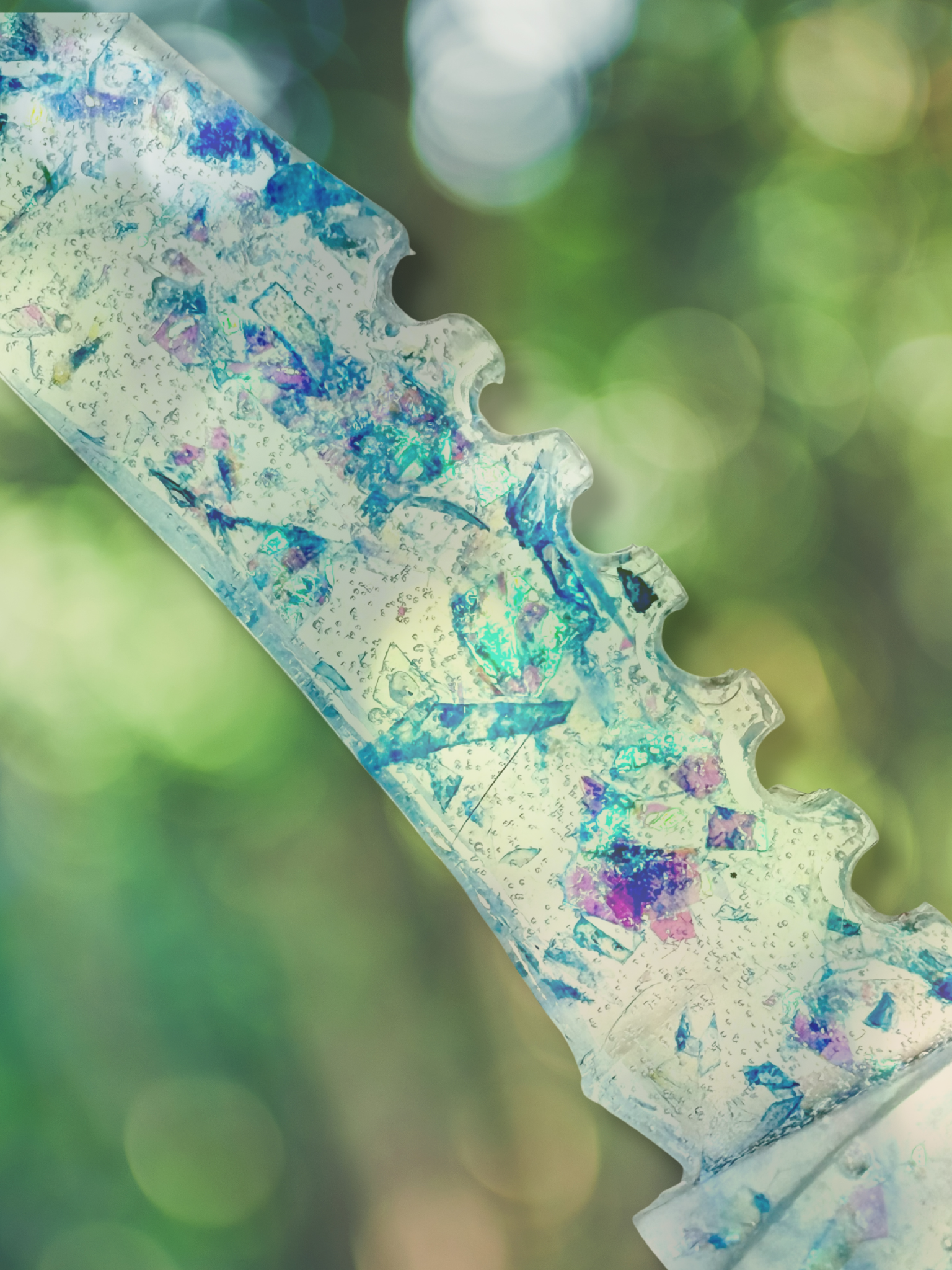 Iridescent Flake Decorative Fake Daggers - Adorrible