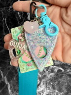 Ouija Board Keychain with Wristlet and Spooky Charms - Adorrible