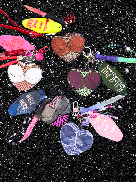 Heart Booty Keychains