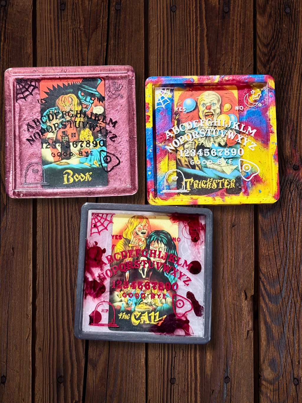Horror Movie Tarot Card Ouija Trays.