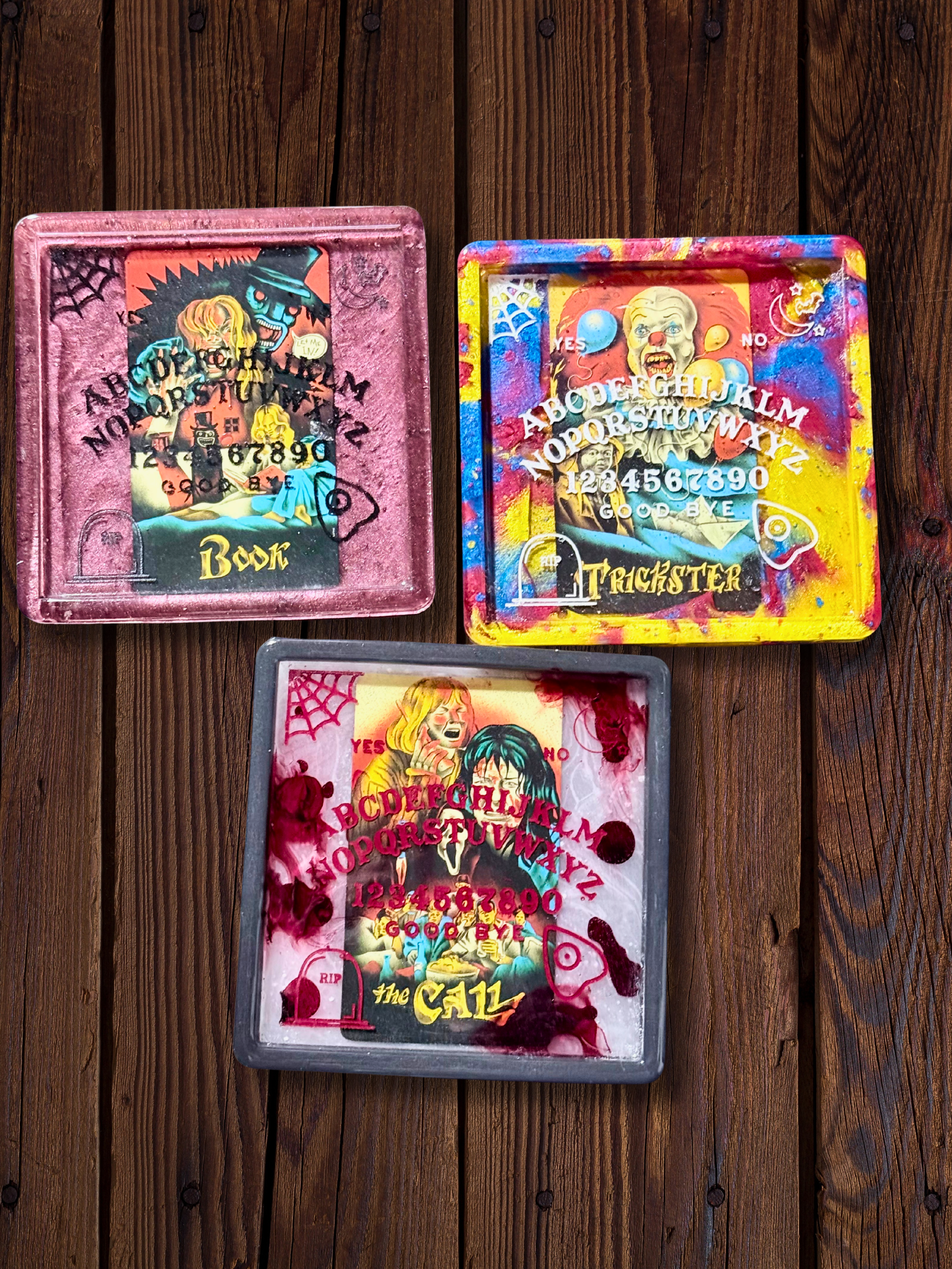 Horror Movie Tarot Card Ouija Trays.