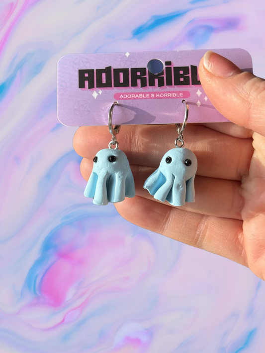 Pastel Ghost Clay Earrings