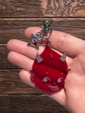 Retro Kewpie Devil Keychain.