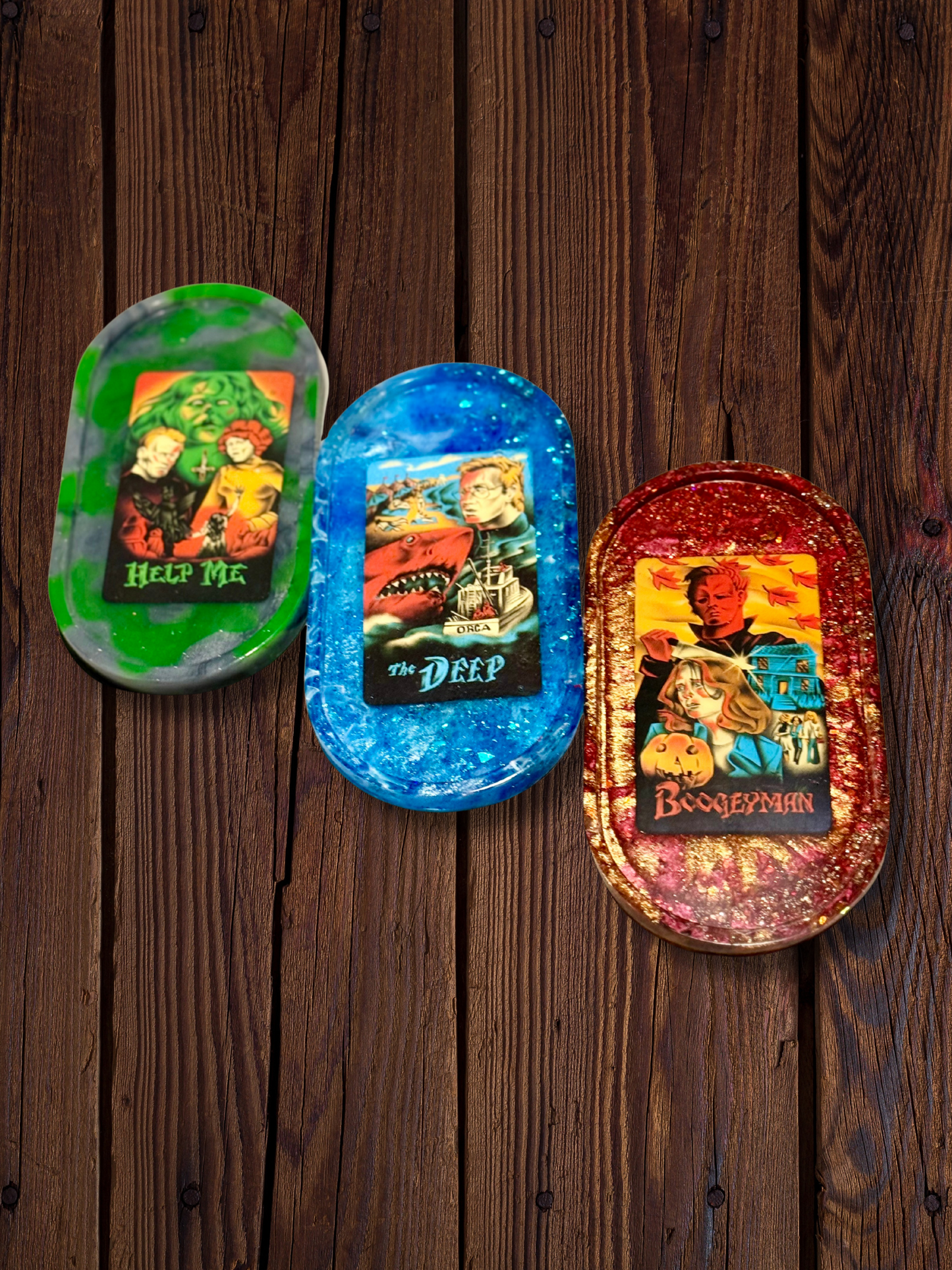 Horror Movie Tarot Card Trays