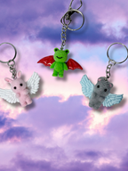 Cupid Cuties Animals with Wings Keychains - Adorrible