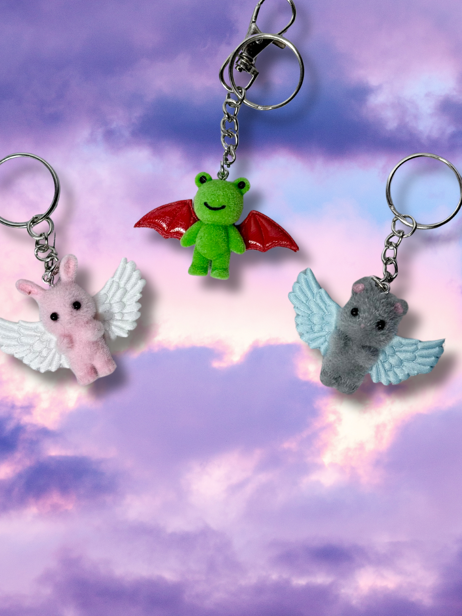 Cupid Cuties Animals with Wings Keychains