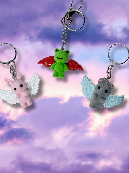 Cupid Cuties Animals with Wings Keychains