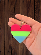LGBTQ Pride Flag Inspired Bag Charm Keychains