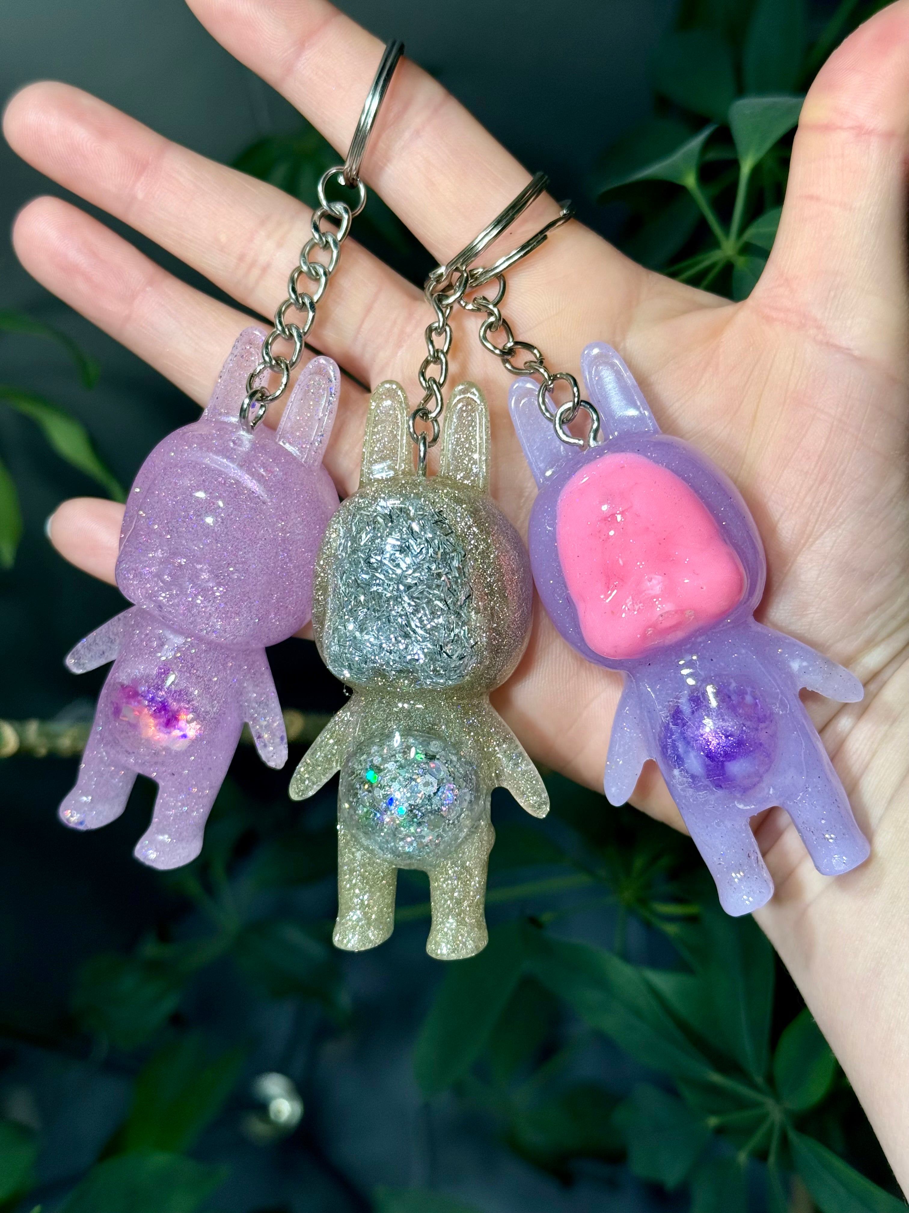 Not Labubus Creepy Cuties Baby Shaker Keychains - Adorrible