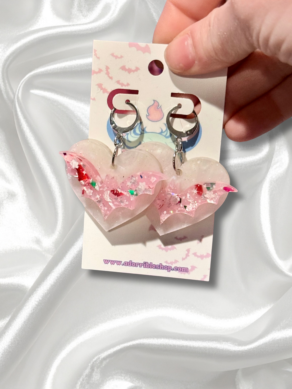 Batty Heart Earrings - Adorrible