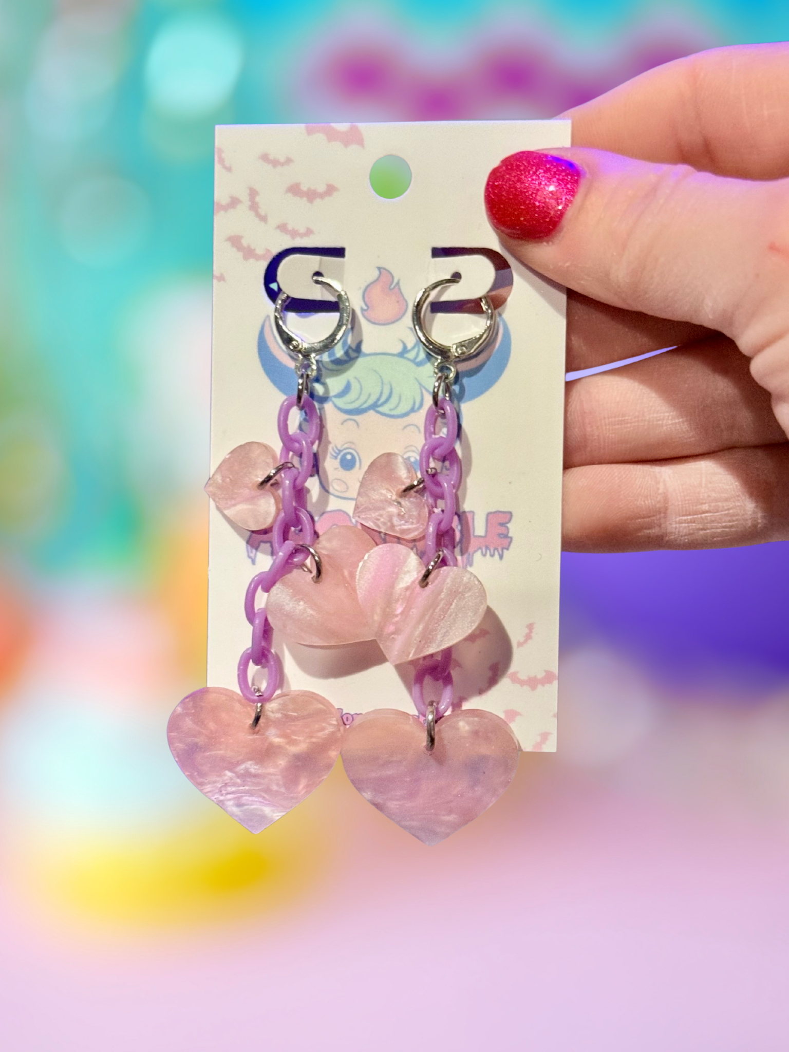 Heart Dangle Earrings