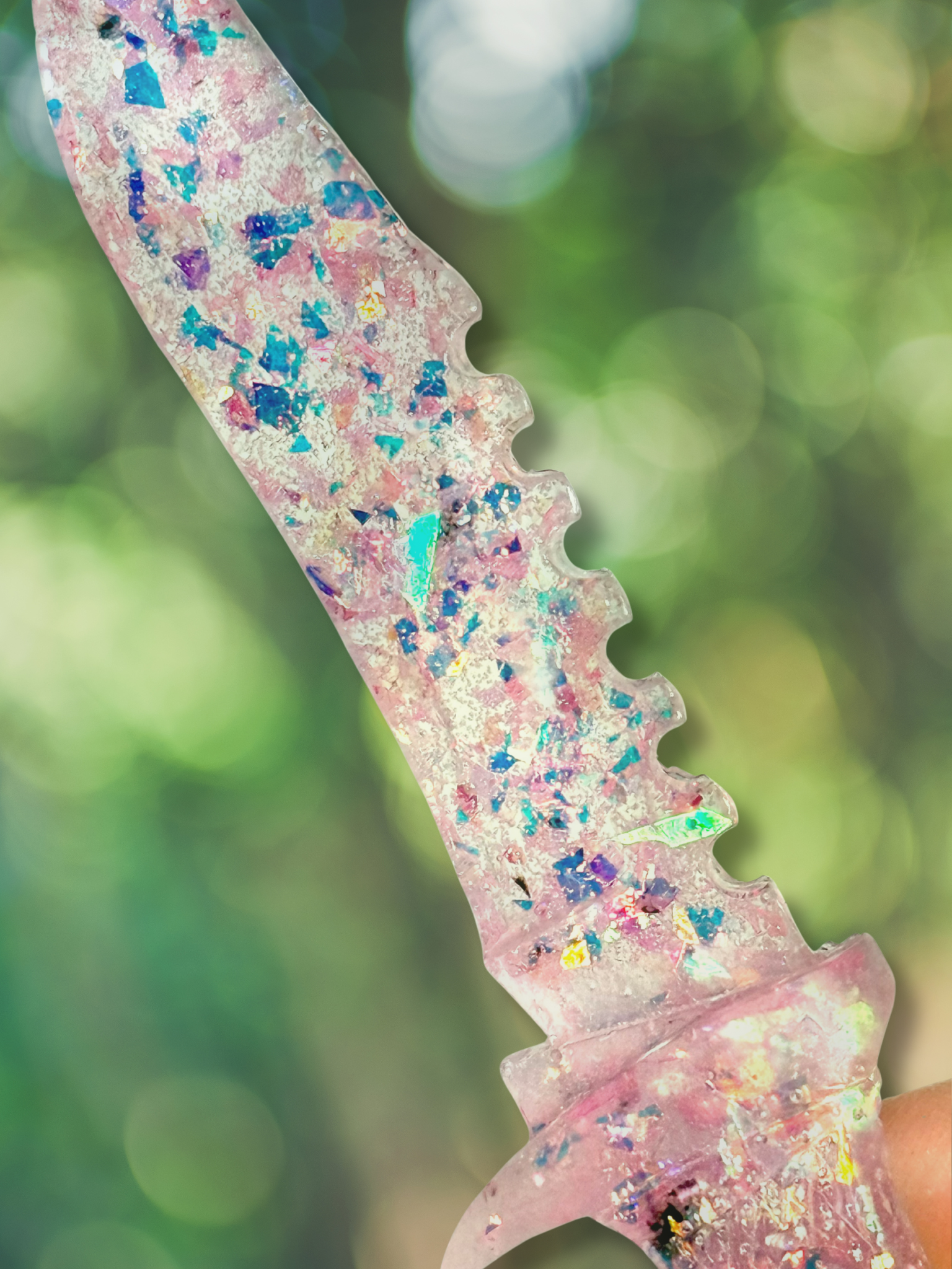 Iridescent Flake Decorative Fake Daggers - Adorrible