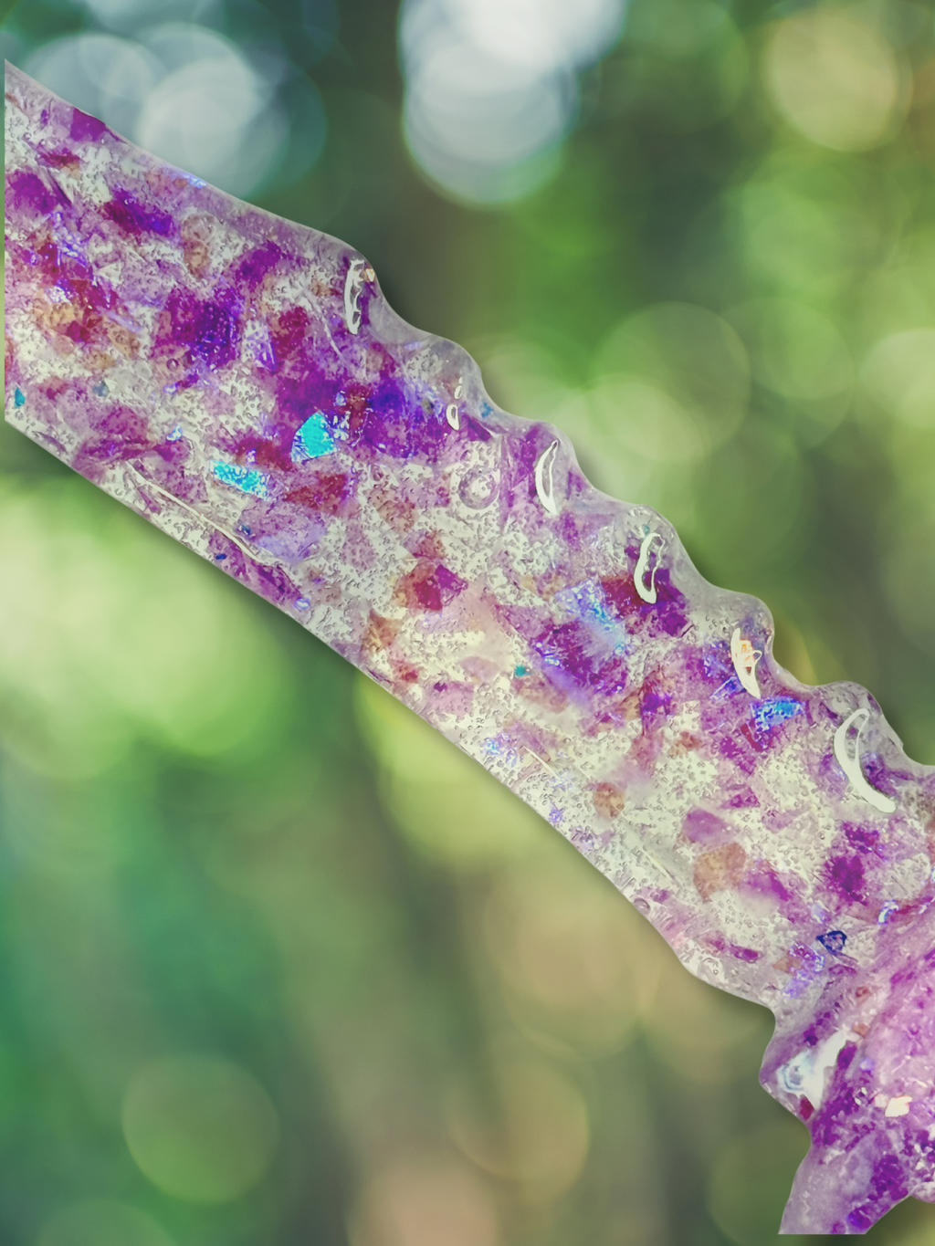 Iridescent Flake Decorative Fake Daggers - Adorrible