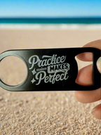 Mini Metal Etched Bottle Opener Bar Key